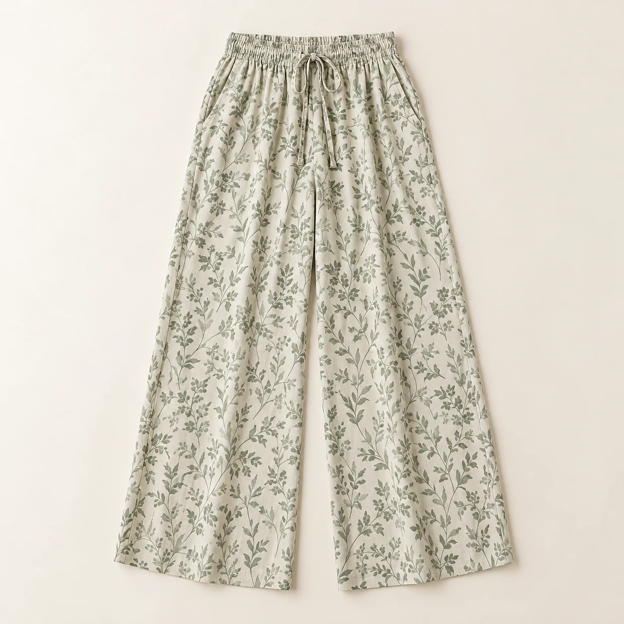 Sage Meadow Wide-Leg Pants in sage